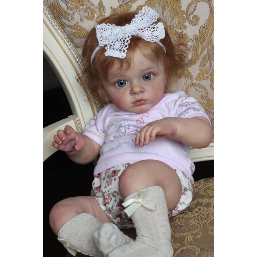 Reborn Toddler Dolls Girl, Lifelike Newborn Baby Gift for Kids 23Inch